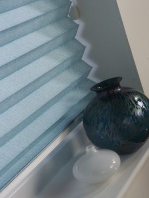 2" Pleated Shade - Batik Duckegg